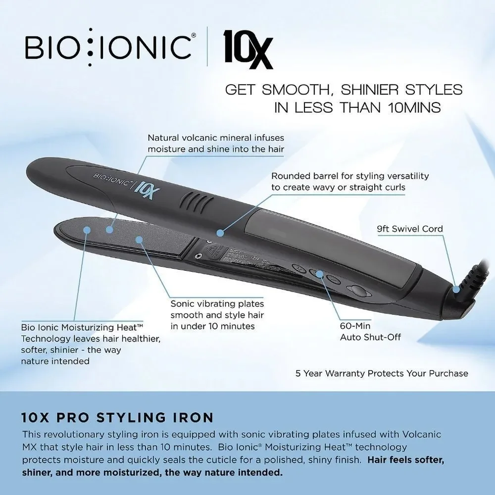 Bio Ionic10X Pro Styling Iron 1